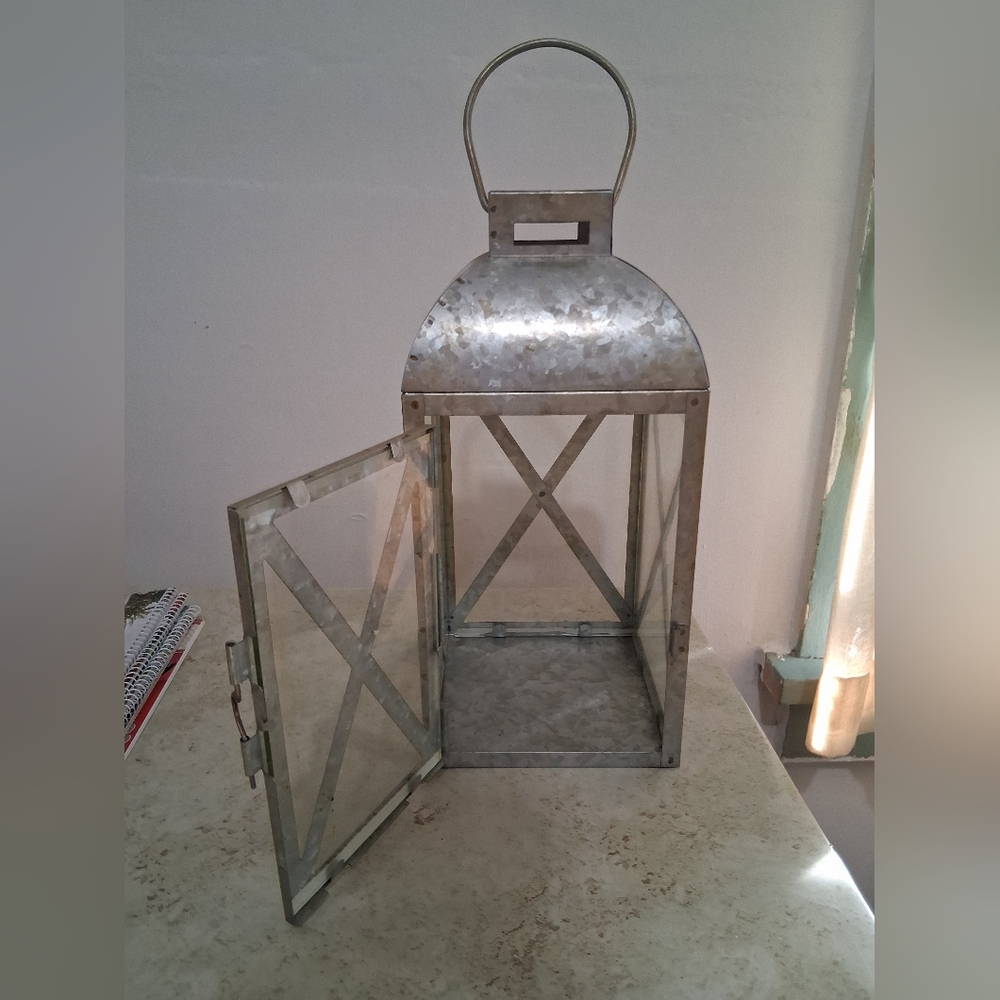 Silver Metal Lantern